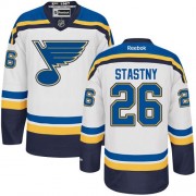 St. Louis Blues ＃26 Men's Paul Stastny Reebok Authentic White Away Jersey