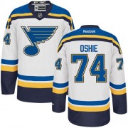 St. Louis Blues ＃74 Youth T.J Oshie Reebok Authentic White Away Jersey
