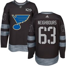 St. Louis Blues Men's Jake Neighbours Authentic Black 1917-2017 100th Anniversary Jersey