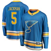 St. Louis Blues Men's Barret Jackman Fanatics Branded Breakaway Blue Alternate Jersey