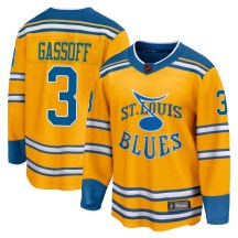 St. Louis Blues Men's Bob Gassoff Fanatics Branded Breakaway Yellow Special Edition 2.0 Jersey