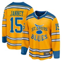 St. Louis Blues Men's Craig Janney Fanatics Branded Breakaway Yellow Special Edition 2.0 Jersey