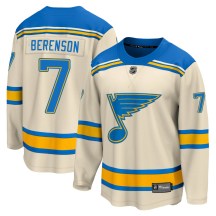 St. Louis Blues Youth Red Berenson Fanatics Branded Breakaway Red Cream 2022 Winter Classic Jersey