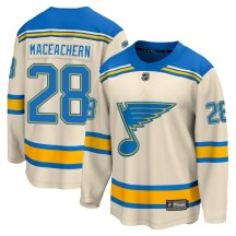 St. Louis Blues Youth MacKenzie MacEachern Fanatics Branded Breakaway Cream Mackenzie MacEachern 2022 Winter Classic Jersey