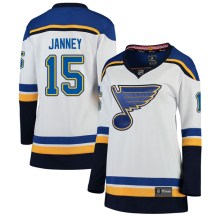St. Louis Blues Women's Craig Janney Fanatics Branded Breakaway White Away Jersey