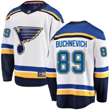 St. Louis Blues Men's Pavel Buchnevich Fanatics Branded Breakaway White Away Jersey