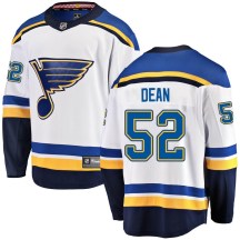 St. Louis Blues Men's Zach Dean Fanatics Branded Breakaway White Away Jersey