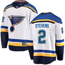 St. Louis Blues Men's Scott Stevens Fanatics Branded Breakaway White Away Jersey