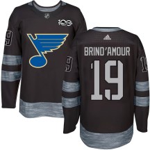 St. Louis Blues Youth Rod Brind'amour Authentic Black Rod Brind'Amour 1917-2017 100th Anniversary Jersey