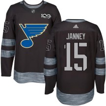 St. Louis Blues Youth Craig Janney Authentic Black 1917-2017 100th Anniversary Jersey