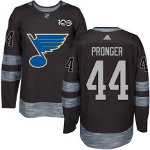 St. Louis Blues Youth Chris Pronger Authentic Black 1917-2017 100th Anniversary Jersey