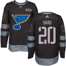 St. Louis Blues Youth Brandon Saad Authentic Black 1917-2017 100th Anniversary Jersey