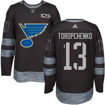 St. Louis Blues Youth Alexey Toropchenko Authentic Black 1917-2017 100th Anniversary Jersey