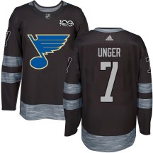 St. Louis Blues Youth Garry Unger Authentic Black 1917-2017 100th Anniversary Jersey