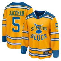 St. Louis Blues Youth Barret Jackman Fanatics Branded Breakaway Yellow Special Edition 2.0 Jersey