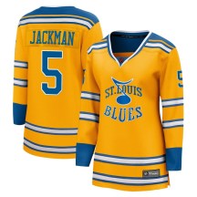 St. Louis Blues Women's Barret Jackman Fanatics Branded Breakaway Yellow Special Edition 2.0 Jersey