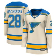 St. Louis Blues Women's MacKenzie MacEachern Fanatics Branded Breakaway Cream Mackenzie MacEachern 2022 Winter Classic Jersey