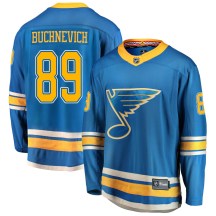 St. Louis Blues Youth Pavel Buchnevich Fanatics Branded Breakaway Blue Alternate Jersey