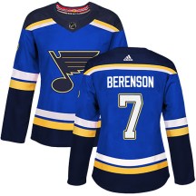 St. Louis Blues Women's Red Berenson Adidas Authentic Blue Home Jersey