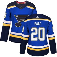 St. Louis Blues Women's Brandon Saad Adidas Authentic Blue Home Jersey