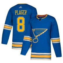 St. Louis Blues Men's Barclay Plager Adidas Authentic Blue Alternate Jersey