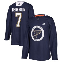 St. Louis Blues Youth Red Berenson Adidas Authentic Blue Practice Jersey