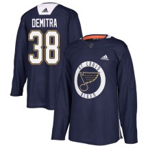 St. Louis Blues Youth Pavol Demitra Adidas Authentic Blue Practice Jersey