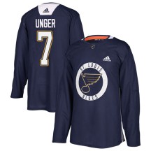 St. Louis Blues Youth Garry Unger Adidas Authentic Blue Practice Jersey