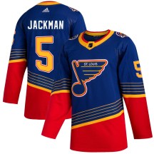 St. Louis Blues Youth Barret Jackman Adidas Authentic Blue 2019/20 Jersey