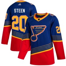 St. Louis Blues Youth Alexander Steen Adidas Authentic Blue 2019/20 Jersey