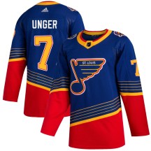 St. Louis Blues Youth Garry Unger Adidas Authentic Blue 2019/20 Jersey