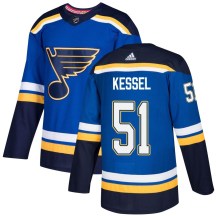 St. Louis Blues Men's Matthew Kessel Adidas Authentic Blue Home Jersey