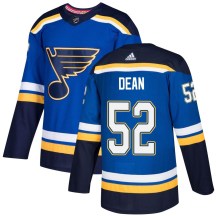 St. Louis Blues Youth Zach Dean Adidas Authentic Blue Home Jersey