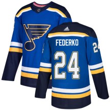 St. Louis Blues Youth Bernie Federko Adidas Authentic Blue Home Jersey