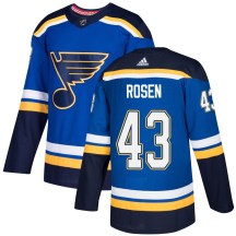 St. Louis Blues Youth Calle Rosen Adidas Authentic Blue Home Jersey