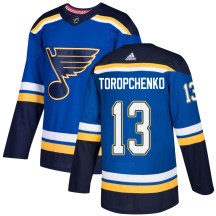 St. Louis Blues Youth Alexey Toropchenko Adidas Authentic Blue Home Jersey
