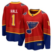 St. Louis Blues Youth Glenn Hall Fanatics Branded Breakaway Red 2020/21 Special Edition Jersey