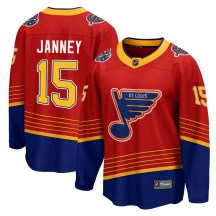 St. Louis Blues Youth Craig Janney Fanatics Branded Breakaway Red 2020/21 Special Edition Jersey