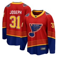 St. Louis Blues Youth Curtis Joseph Fanatics Branded Breakaway Red 2020/21 Special Edition Jersey