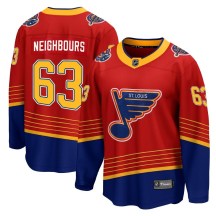 St. Louis Blues Youth Jake Neighbours Fanatics Branded Breakaway Red 2020/21 Special Edition Jersey