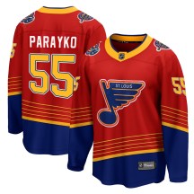 St. Louis Blues Youth Colton Parayko Fanatics Branded Breakaway Red 2020/21 Special Edition Jersey