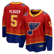 St. Louis Blues Youth Bob Plager Fanatics Branded Breakaway Red 2020/21 Special Edition Jersey