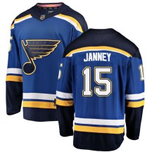 St. Louis Blues Youth Craig Janney Fanatics Branded Breakaway Blue Home Jersey