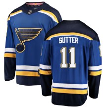 St. Louis Blues Youth Brian Sutter Fanatics Branded Breakaway Blue Home Jersey