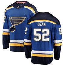St. Louis Blues Men's Zach Dean Fanatics Branded Breakaway Blue Home Jersey