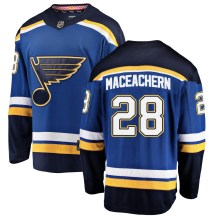 St. Louis Blues Men's MacKenzie MacEachern Fanatics Branded Breakaway Blue Mackenzie MacEachern Home Jersey