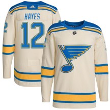 St. Louis Blues Youth Kevin Hayes Adidas Authentic Cream 2022 Winter Classic Player Jersey