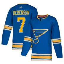 St. Louis Blues Youth Red Berenson Adidas Authentic Blue Alternate Jersey