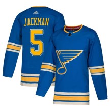 St. Louis Blues Youth Barret Jackman Adidas Authentic Blue Alternate Jersey