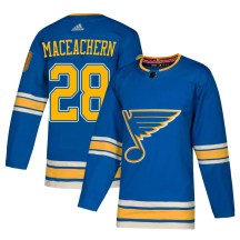 St. Louis Blues Youth MacKenzie MacEachern Adidas Authentic Blue Mackenzie MacEachern Alternate Jersey